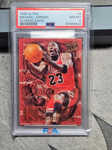 1996-97 Fleer Ultra Scoring Kings #4 Michael Jordan Chicago PSA 8