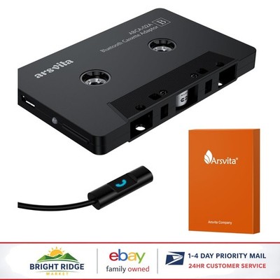Bluetooth Cassette Receiver for Vintage Cars, Aux Adapter for Music Streaming