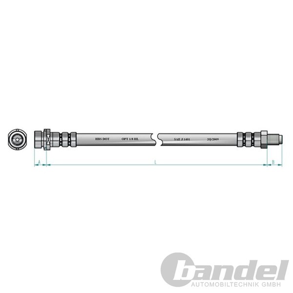 2X NK BremsschlÄUche Hinten Passend FÜR Audi A6 | 8547133-image