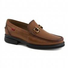 Andrea Men's Horsebit Buckle Leather Loafer Brown