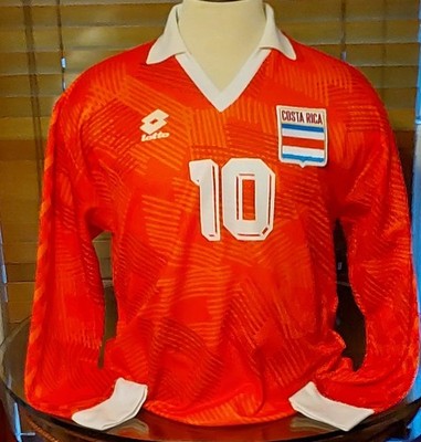 VTG LOTTO COSTA RICA SELECCION 1990-93 #10 FUTBOL SOCCER JERSEY FOOTBALL SHIRT