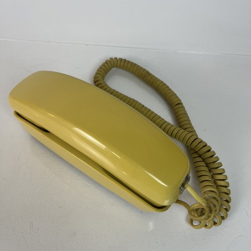 Western Electric Bell Trimline Wall Phone Yellow Push Button - Picture 1 of 10