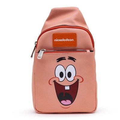 Crossbody Sling Bag - SpongeBob Patrick Smiling Face Close-Up Purse Case NEW