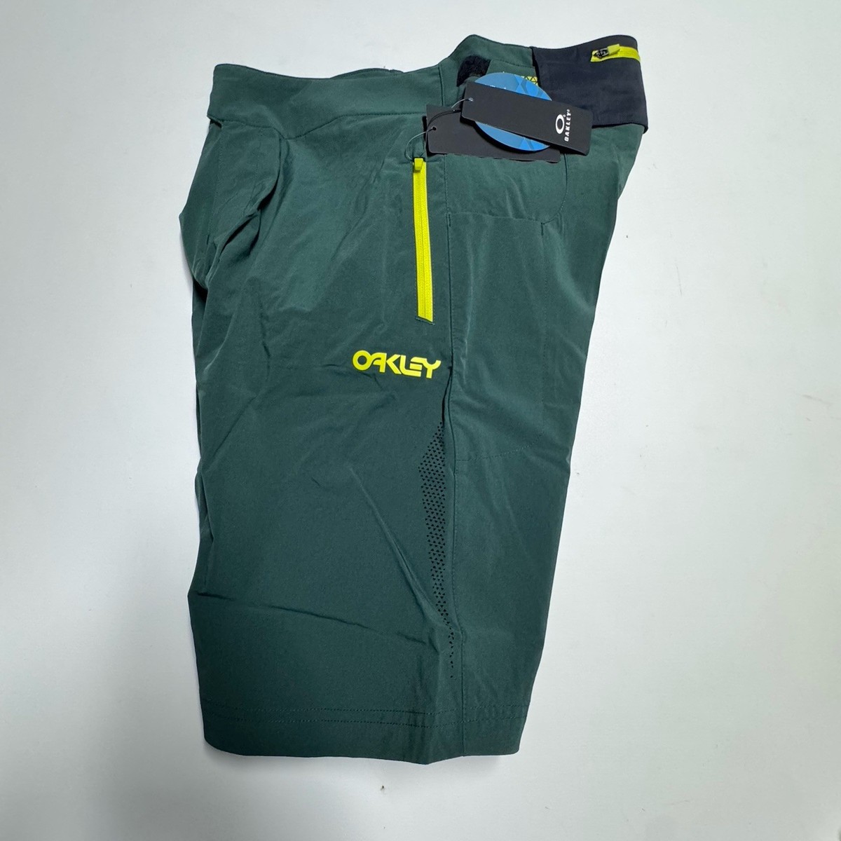 Oakley Reduct Berm Bike Shorts With Liner Mens Sz 30 Hunter Green