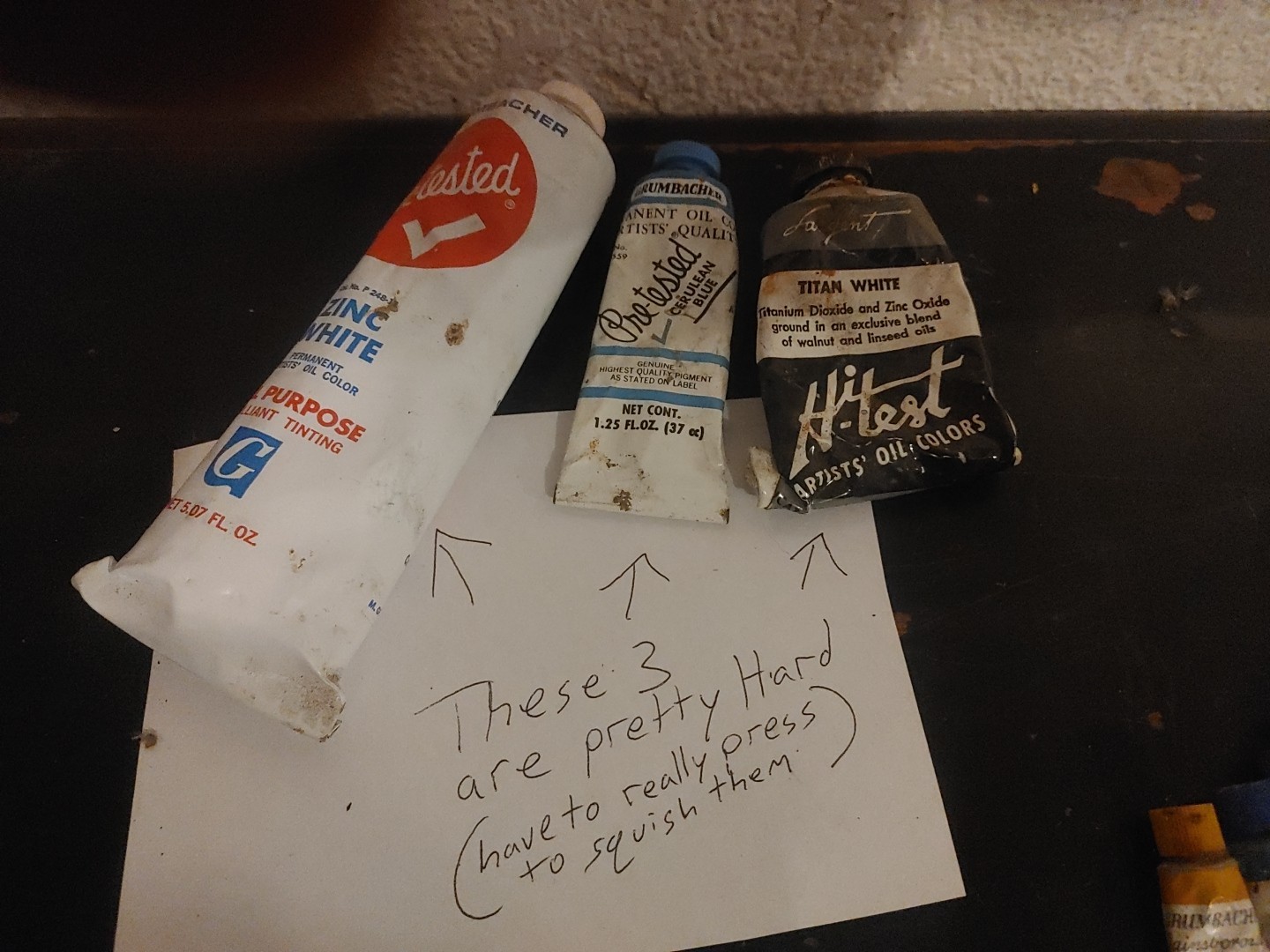 Vintage GRUMBACHER PRE-TESTED Oil Paints Mixed Lot + Sargent PREOWNED AS-IS