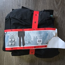 Roxy DryFlight 10K Women Black Snow Pants Ski Snowboard Insulated Size Medium