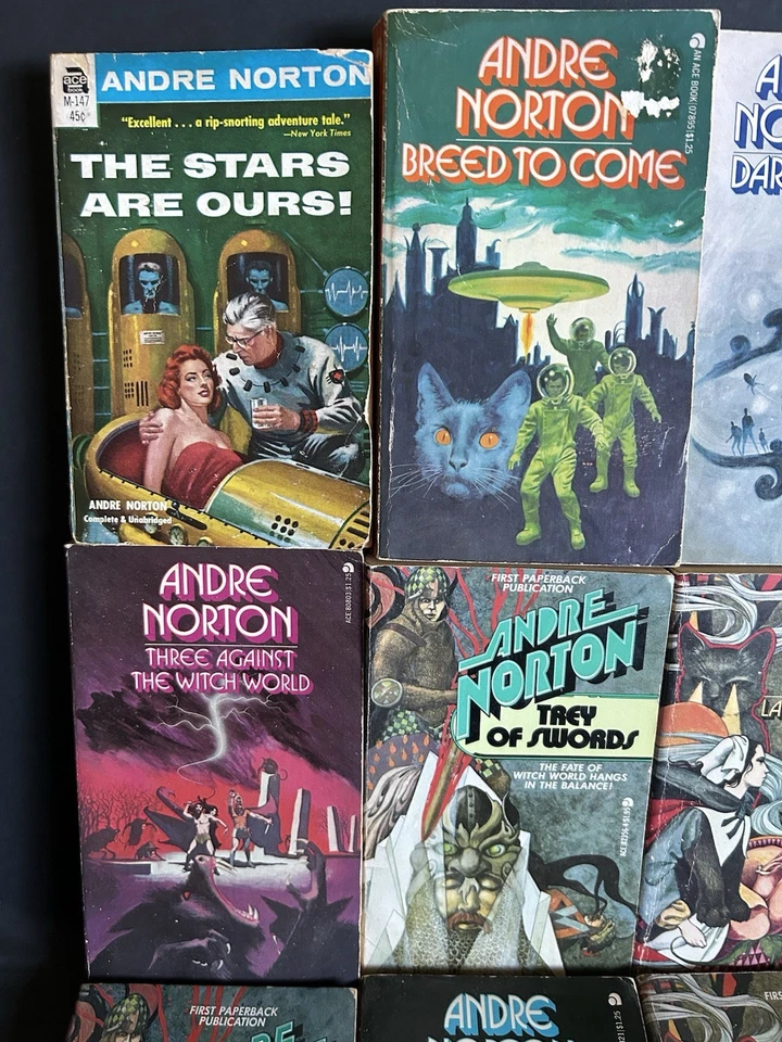 Andre Norton Book Lot x 16 Vintage Sci-Fi & Fantasy Mass Market Paperbacks Foto 2 de 4