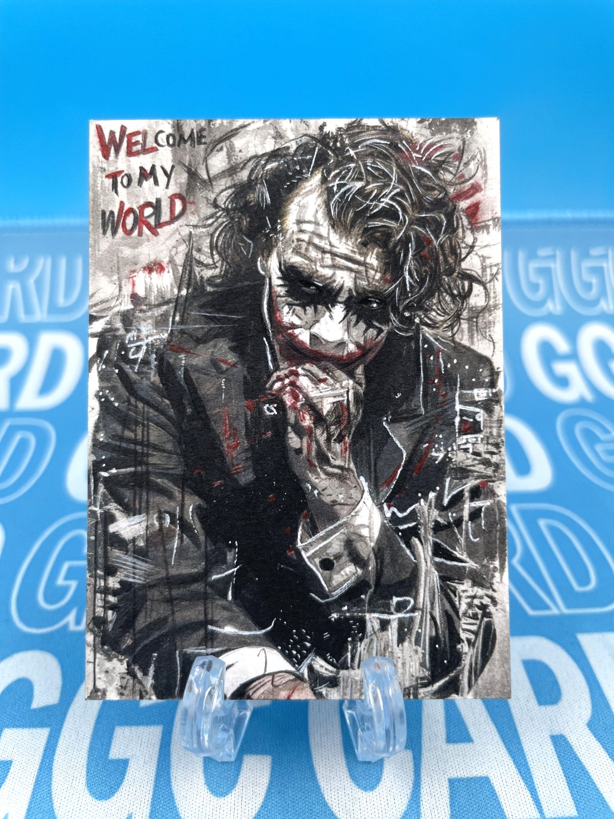 GGC Studio DC Joker Artist Hand Drawn Auto Sketch Card 1/1