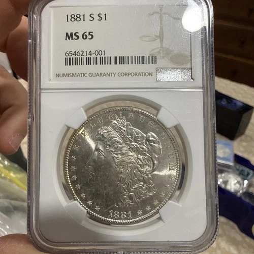 1881 S Morgan Silver Dollar NGC MS-65