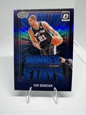 Tim Duncan 2024-25 Donruss Optic #12 Winner Stays Purple San Antonio Spurs