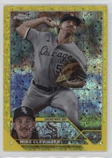 2023 Topps Chrome Update Yellow Mini-Diamond Refractor /75 Mike Clevinger kq9