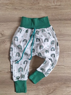 NEU Handmade Knickerbocker Haremshosen 86 92 musselin Blau Jungen Mädchen Sommer