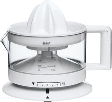 Braun Citrus Fruit Juicer Press Lemon Orange Squeezer Pulp White Electric Juicer