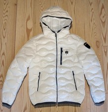 Giacca Blauer Bianco Piumino Invernale con cappuccio
