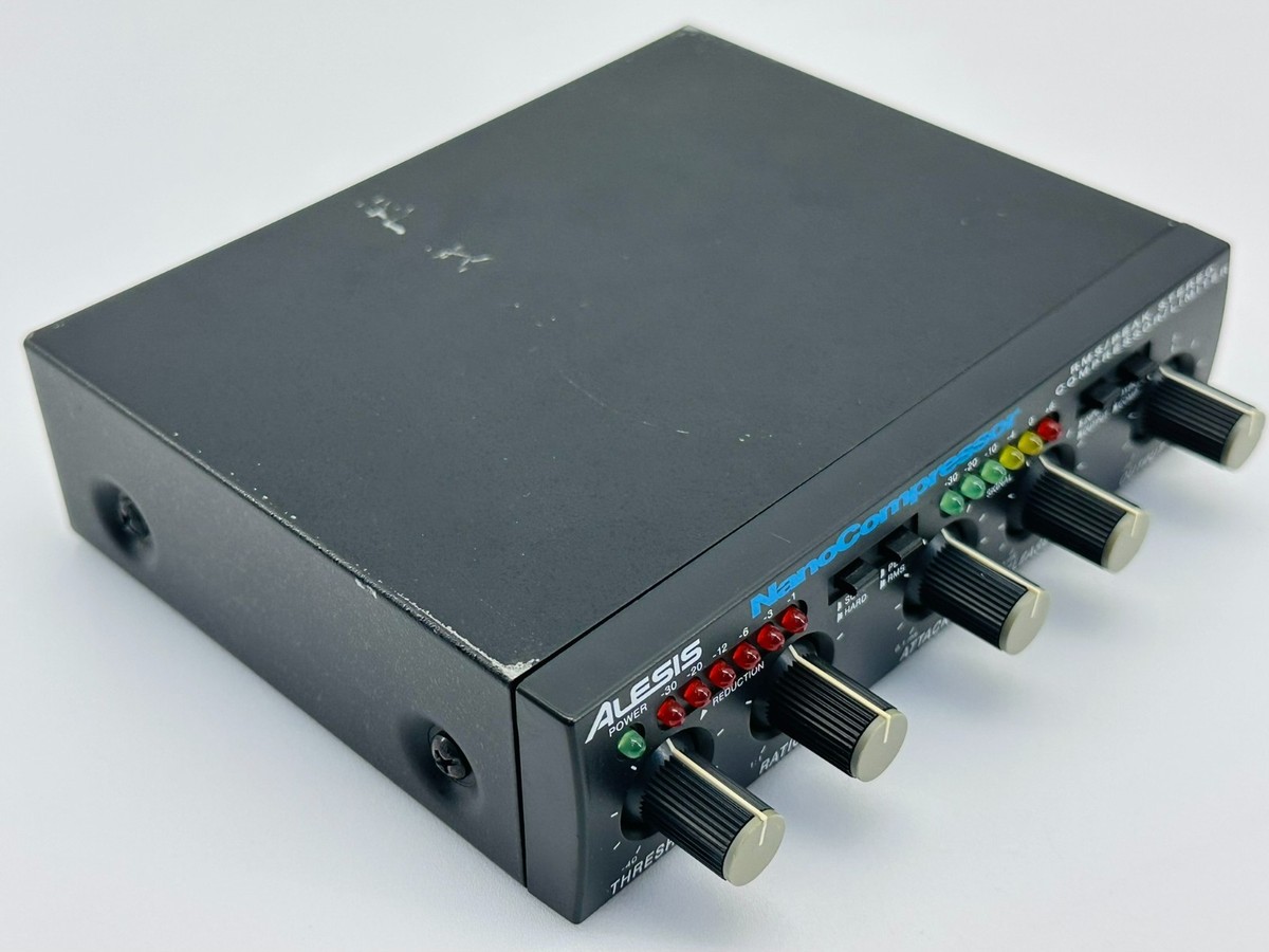 Alesis NanoCompressor RMS Peak Stereo Compressor Limiter *For