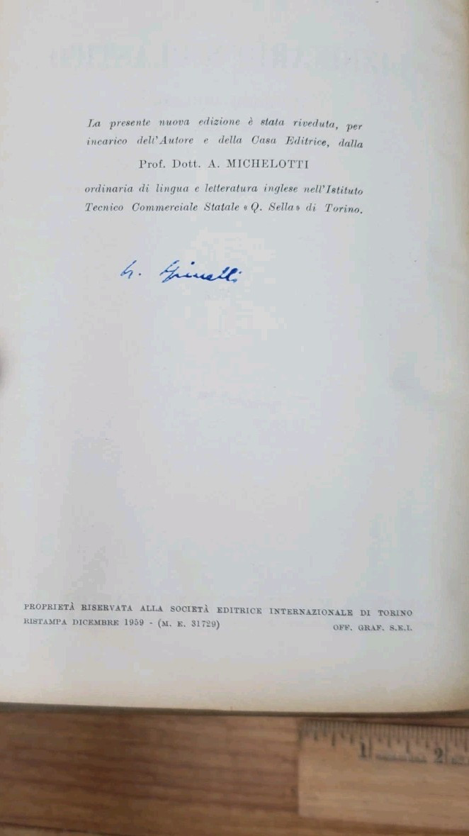 Dizionario scolastico Italiano - Inglese/Inglese - Italiano 1959 Nicola Spinelli foto 5