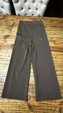 Adidas Wide Leg Pants Size XS Brown Athletic Activewear