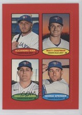 2023 Heritage High Number Red Alejandro Kirk Matt Chapman Daulton Varsho 17x8