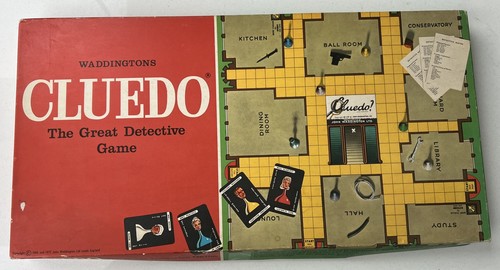 GIOCO DA TAVOLO Cluedo Vintage Anni '80 Waddington Il Grande Gioco GIOCO DA TAVOLO Cluedo Vintage Anni '80 Waddington Il Grande Gioco