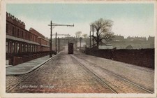 LANE HEAD, BURNLEY - TRAM - OLD LANCASHIRE POSTCARD (ref 6627/25/W7)
