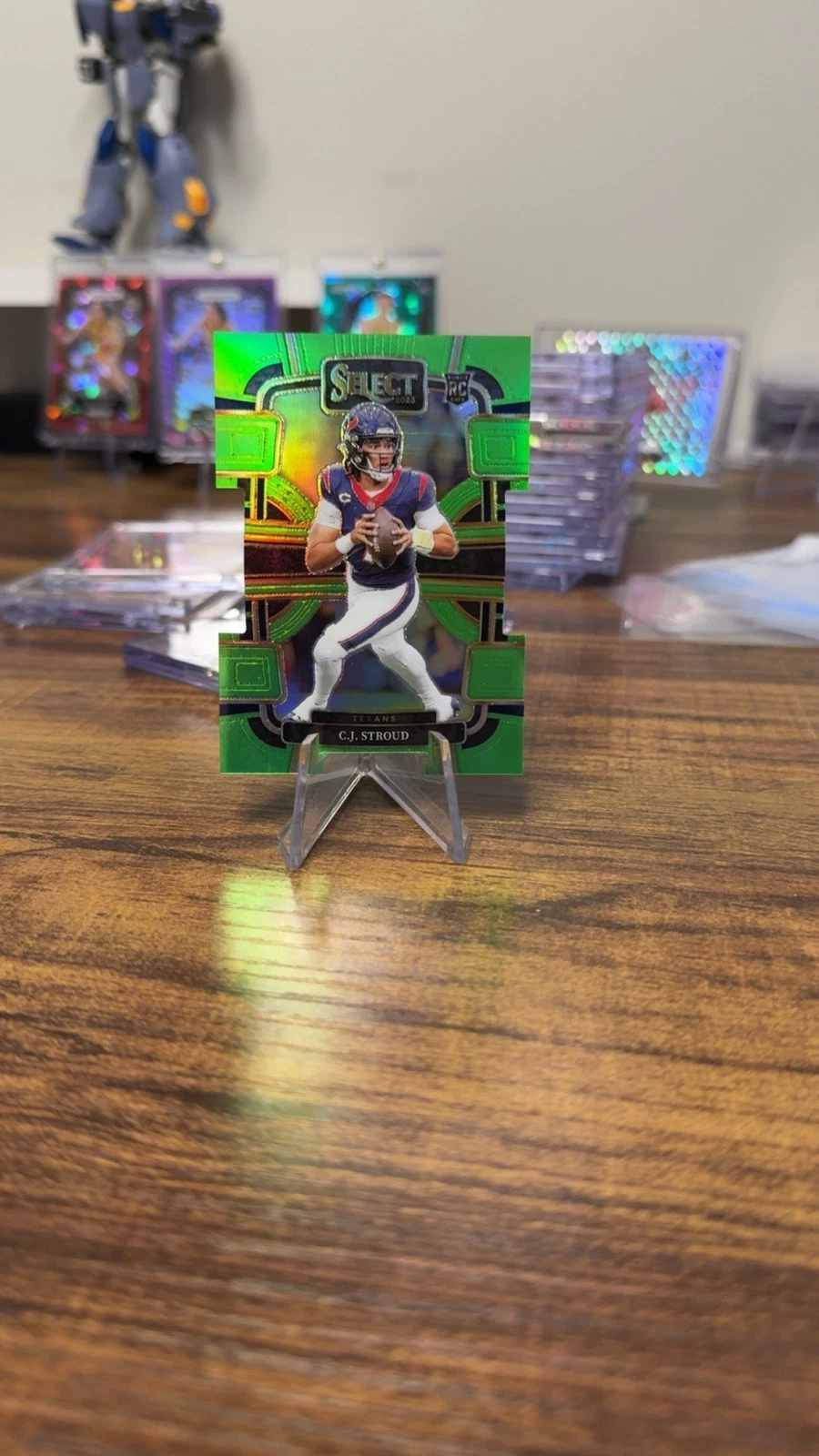 2023 Panini Select - Concourse C.J. Stroud #41 Neon Green Prizm Die-Cut /599 (RC