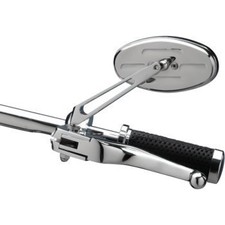 Drag Specialties Arlen Ness Chrome Stealth I Oval Mirror for Harley (SOLD EACH)