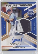 2022 Elite Extra Edition Future Threads Signatures Blue /3 Curtis Mead Auto 0c2