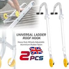 Universal Ladder Roof Hook Stabilizer Adjustable For Aluminium Extension Ladders