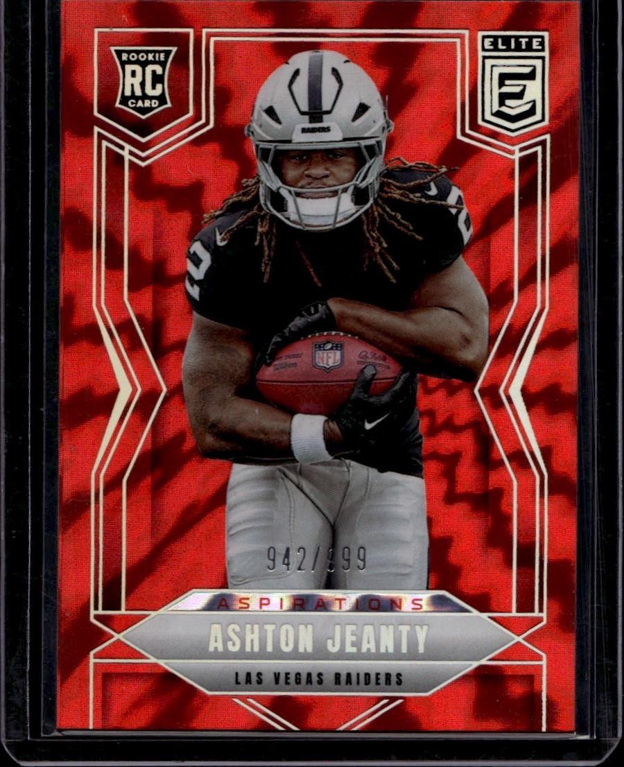 2025 Donruss Elite #113 Ashton Jeanty Aspirations Shimmer #/999