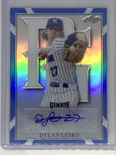 2021 LEAF PERFECT GAME METAL BLUE REFRACTOR DYLAN LESKO AUTO #2/30