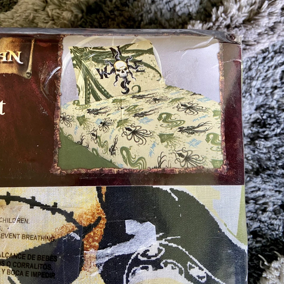 RARO NUEVO Juego de Sábanas Gemelas Disney Piratas del Caribe DEAD STOCK Dead Man's Foto 3 de 4