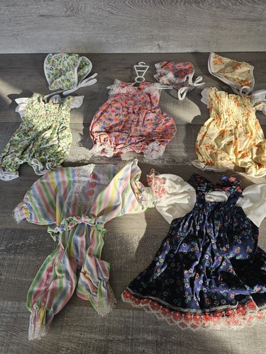 CPK + Lot Baby Girls Dress Preemie Newborn Ruffle Frilly Vtg 1990s Reborn Floral - Picture 8 of 8