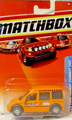 2010 Matchbox City Action Ford Transit Connect Taxi 1:64  Sealed