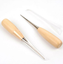 Hot Professional Leather craft Wood Handle Awl Stitching Awl Sewing Leather Tool