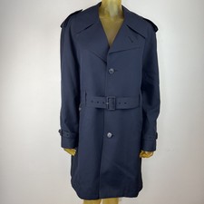 Harbor Master Jonathan Logan Texpop Women's Trench Coat Wool Liner Blue 40 L