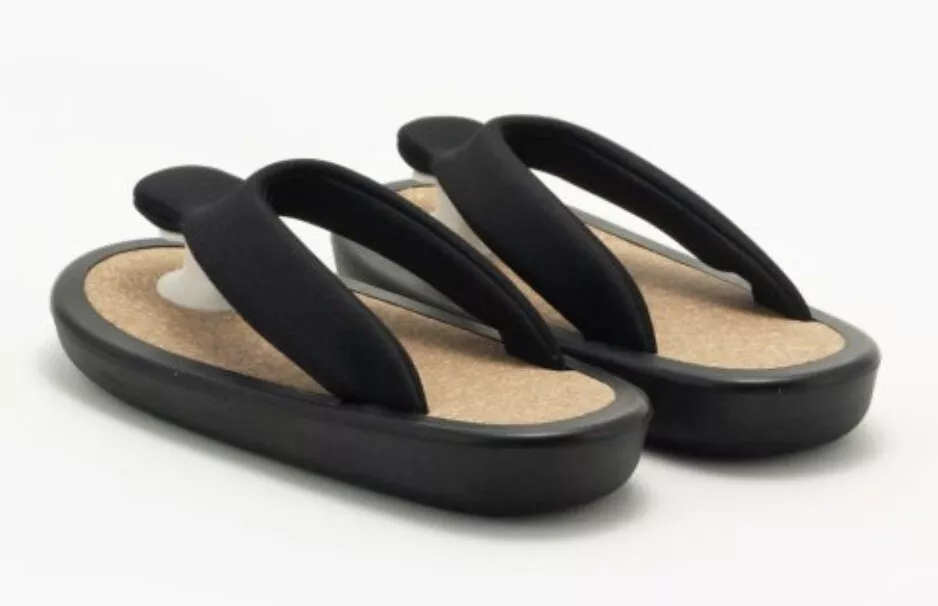 JOJO Naitou Zori Japanese Sandals Flip Flops Kyoto Kimono New Made Japan Black