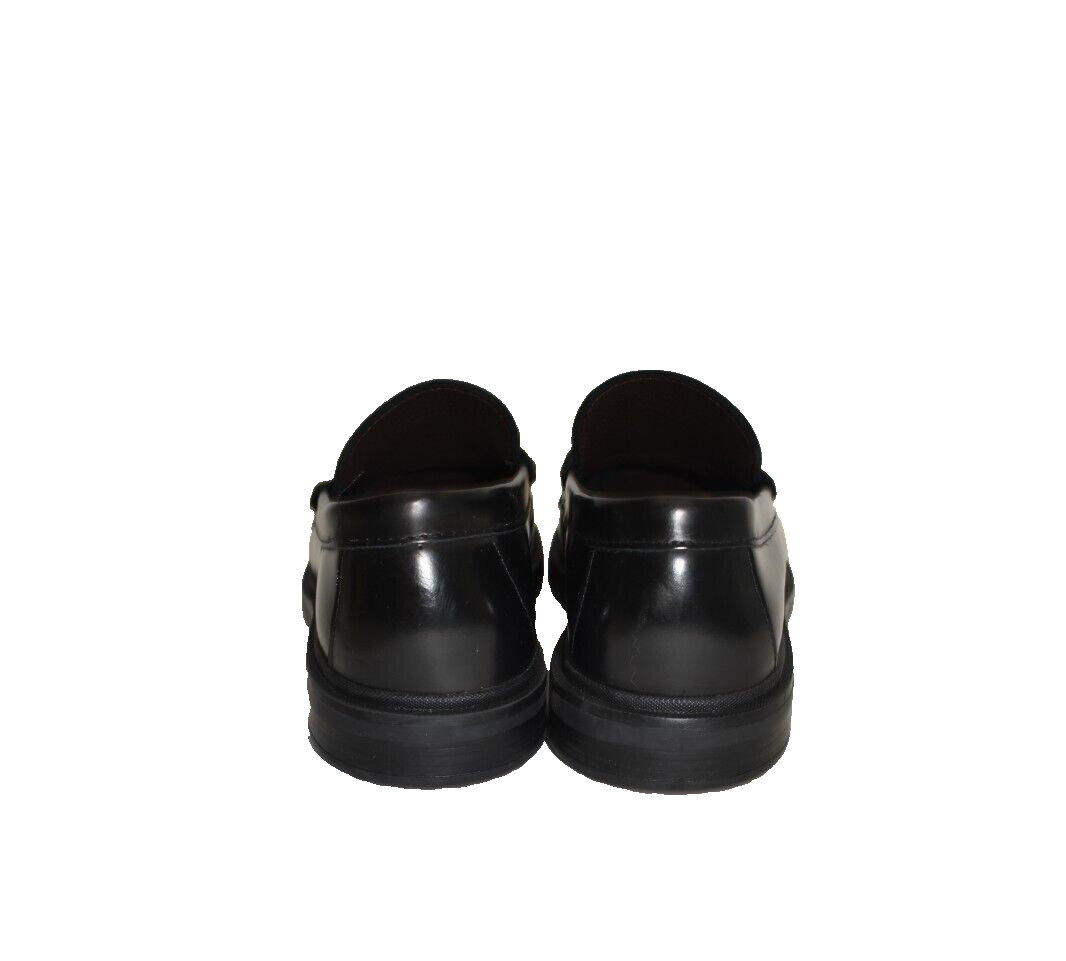 New! M By Bruno Magli Mello Penny Loafer Leather Black Size  display picture 2