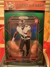 2022 Panini Prizm #384 Arnold Ebiketie Green Prizm SP RC