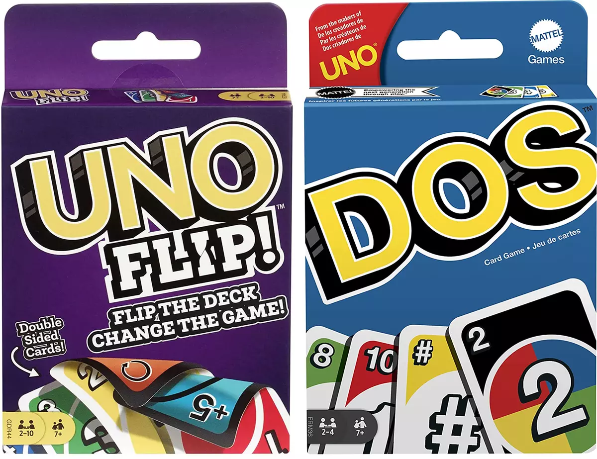  Mattel Games UNO Flip Splash Matching Card Game Featuring 112  Water Resistant 2-Sided Cards, Game Night, Gift Ages 7 Years & Older : Toys  & Games