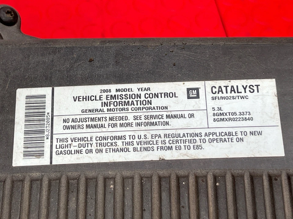07-08 Chevy Silverado 1500 Motor Caja de purificador de aire sin Opt K47 OEM 25873812 Foto 3 de 4