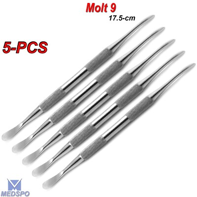 Periosteal Elevator Molt 9 Implant Double Ended Gingival Tissue Lab Set Of 5