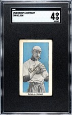 1910 E99 Bishop &amp; Co: SLIM NELSON Blue, Oakland Oaks PCL ~ SGC 4