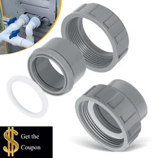 Pair 2" CPVC PVC Connector Union Heater Flange Nut O-Ring Kit for Raypak 006723F