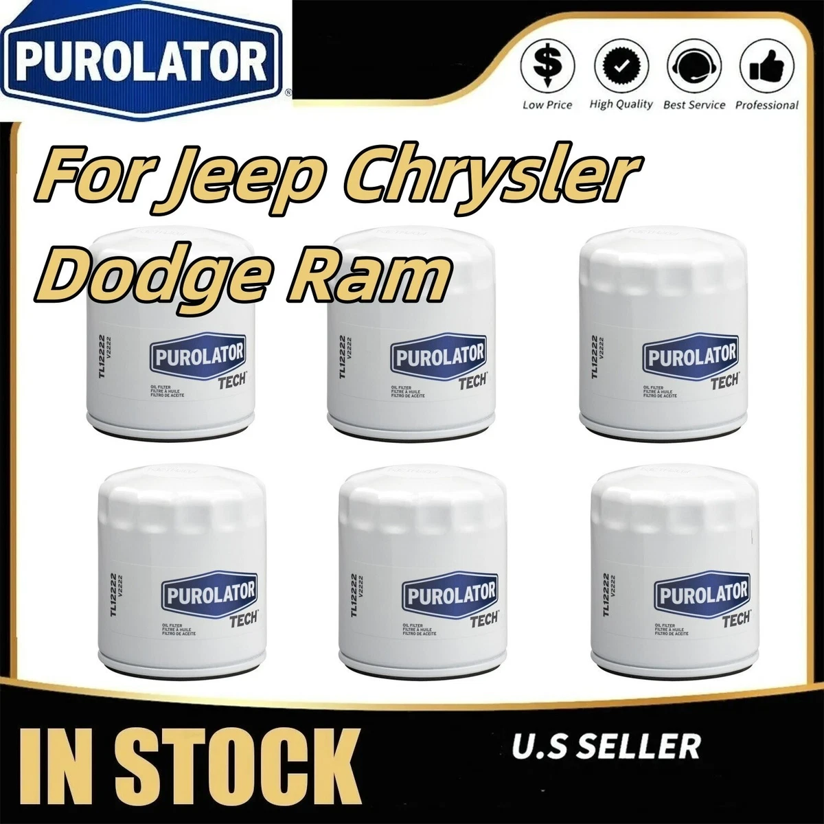K&N Oil Filter - High Performance Series compatible with Fiat, Alfa