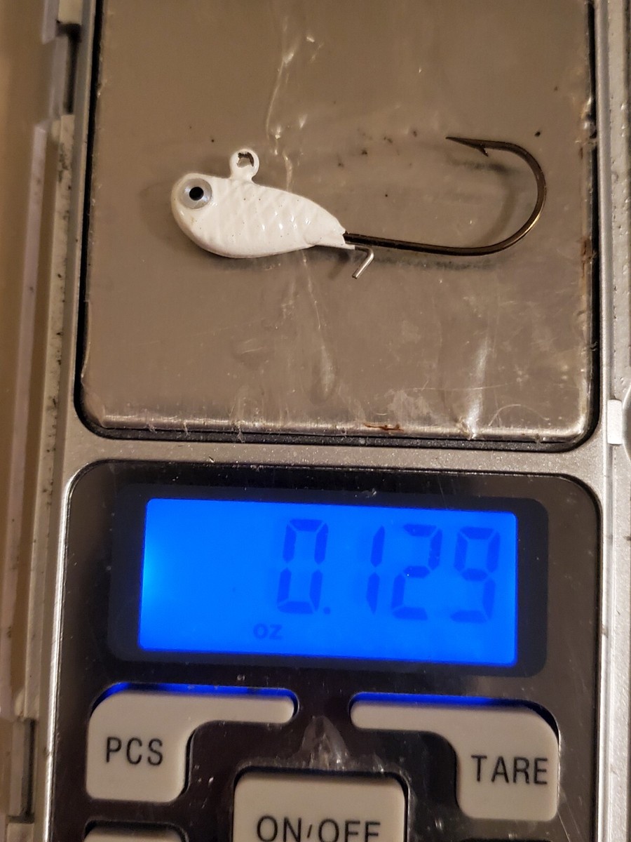 kt 10 Unused 1/4 oz Orange Crappie Minnow Jighead w/ keeper