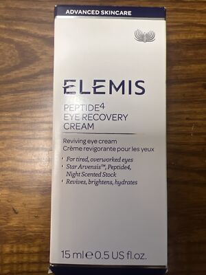 Elemis Peptide4 Eye Recovery Cream 15 ml / 0.5 oz New In Box Reviving