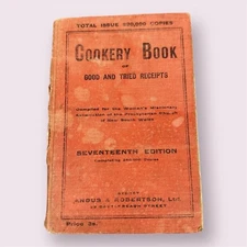 Cookery Book of Good and Tried Receipts (Recipes) Hardcover 1922