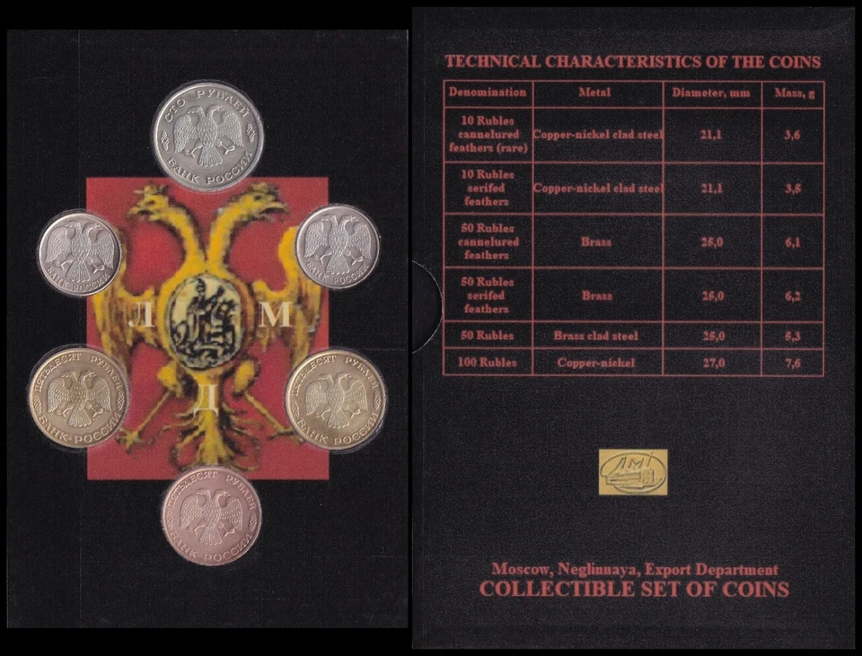 Russia 1993. Annual Set of Circulated Coins. Leningrad Mint. Original. - Image 4 of 4