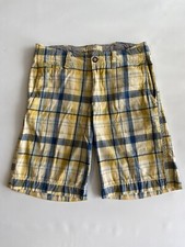 Abercrombie Boys Cargo Pockets Plaid Shorts Sz 16