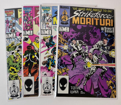 Strikeforce Morituri LOT #1-4   1986-1987   Marvel Comics Copper Age Comic Book